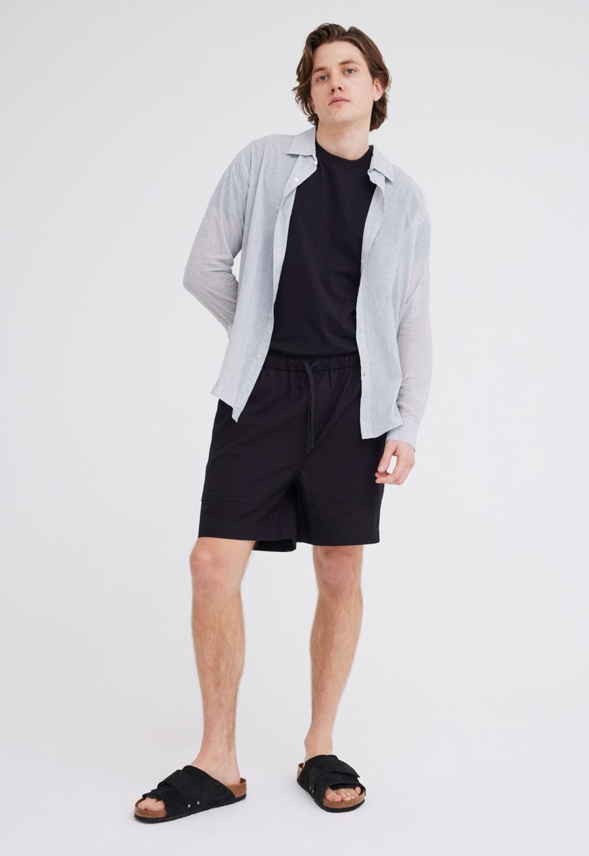 Jac + Jack Edon Cotton Twill Short - Black